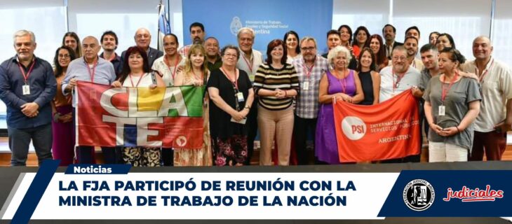 <strong>LA FJA PARTICIPÓ DE REUNIÓN CON LA MINISTRA DE TRABAJO DE LA NACIÓN</strong>